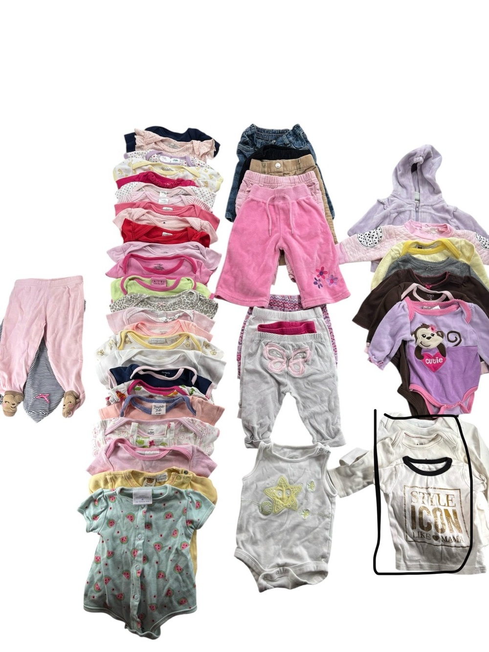 46pc Baby Girl| Newborn Clothes Starter Lot 0-3 Months 35$+9.99$ shipping